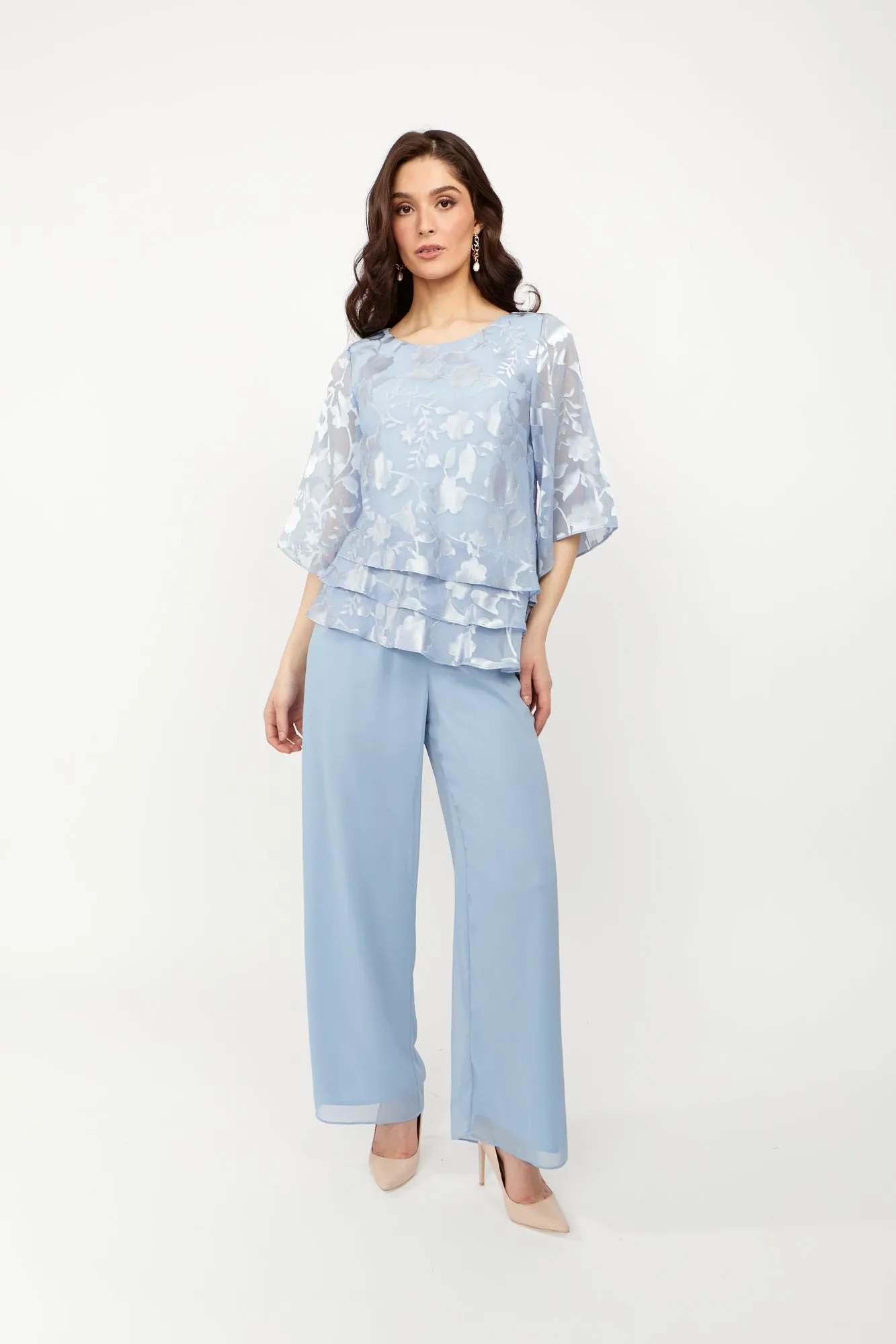 Alex Evenings Full-length Chiffon Trousers 370927 sold by Terry costa
