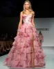 Sherri Hill Floral Print Corset Ruffle 57249 sold by Terry costa