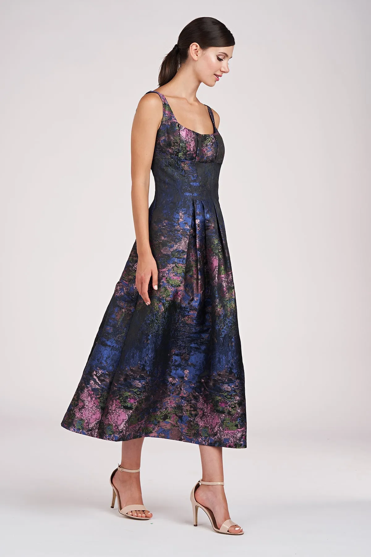 Kay Unger "June" Tea Length Jacquard Dress 55111432 sold by Terry costa product image thumbnail 4