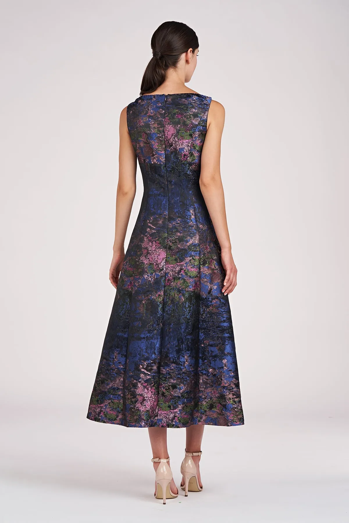 Kay Unger "June" Tea Length Jacquard Dress 55111432 sold by Terry costa product image thumbnail 3