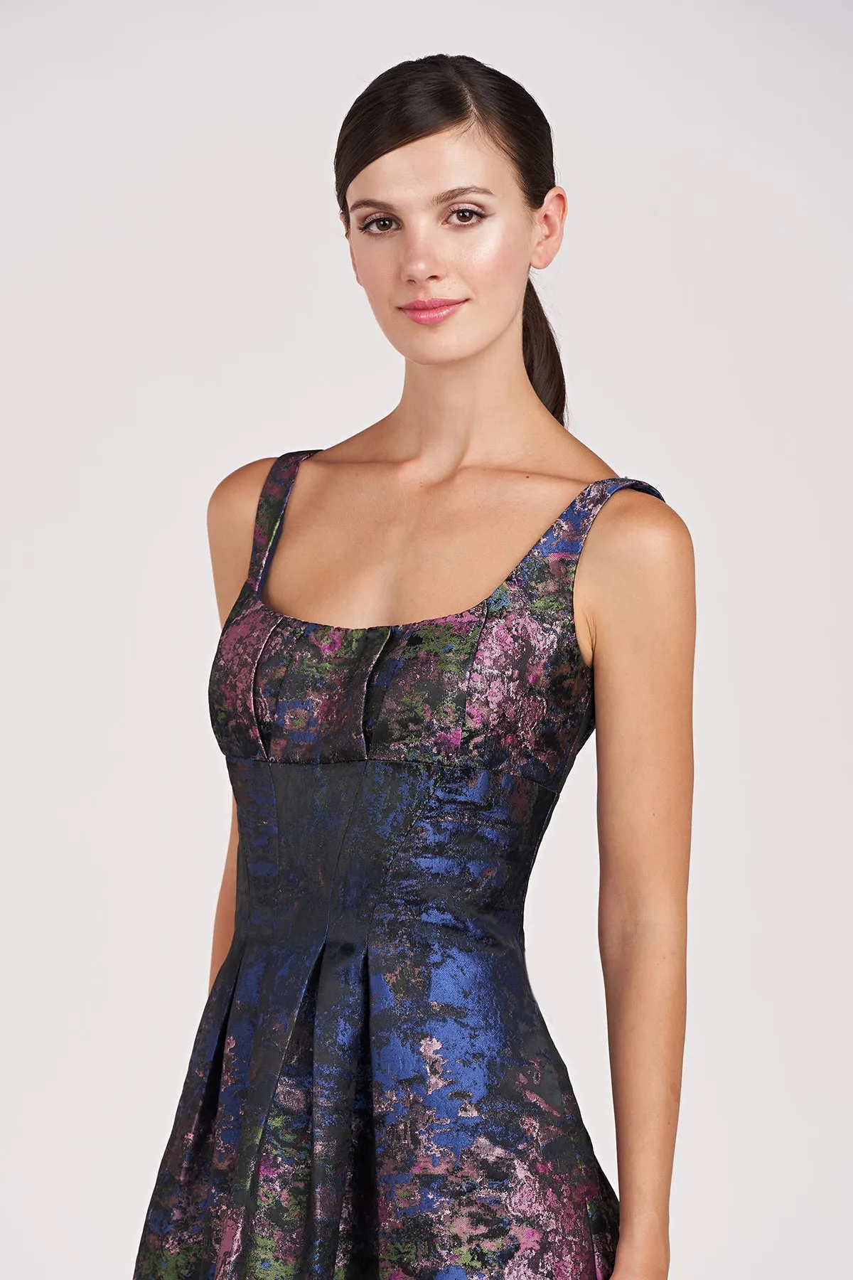 Kay Unger "June" Tea Length Jacquard Dress 55111432 sold by Terry costa product image thumbnail 2