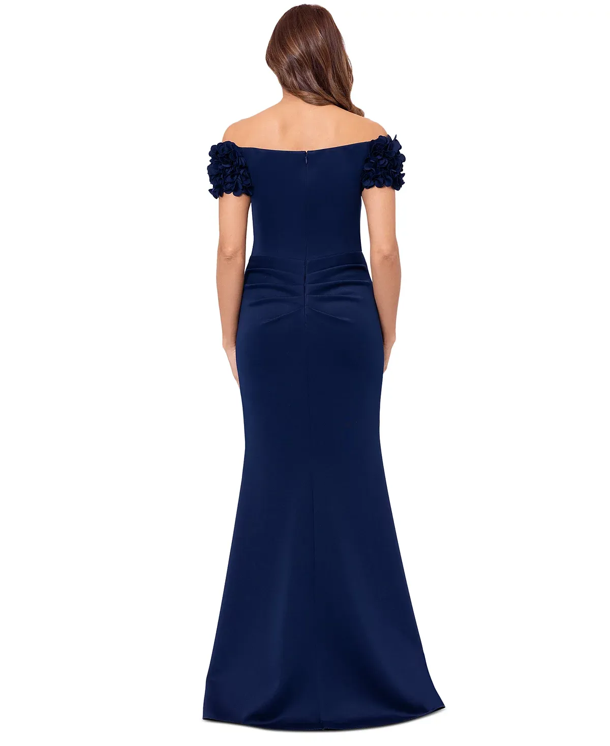 Xscape Evenings Floral Off the Shoulder Dress 6341X sold by Terry costa product image thumbnail 2