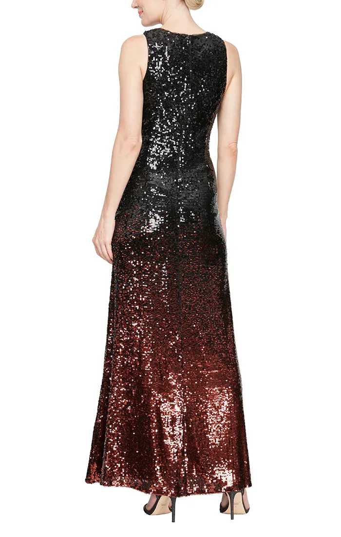 Alex Evenings Sleeveless Ombre Sequin Gown 5196974 sold by Terry costa product image thumbnail 2
