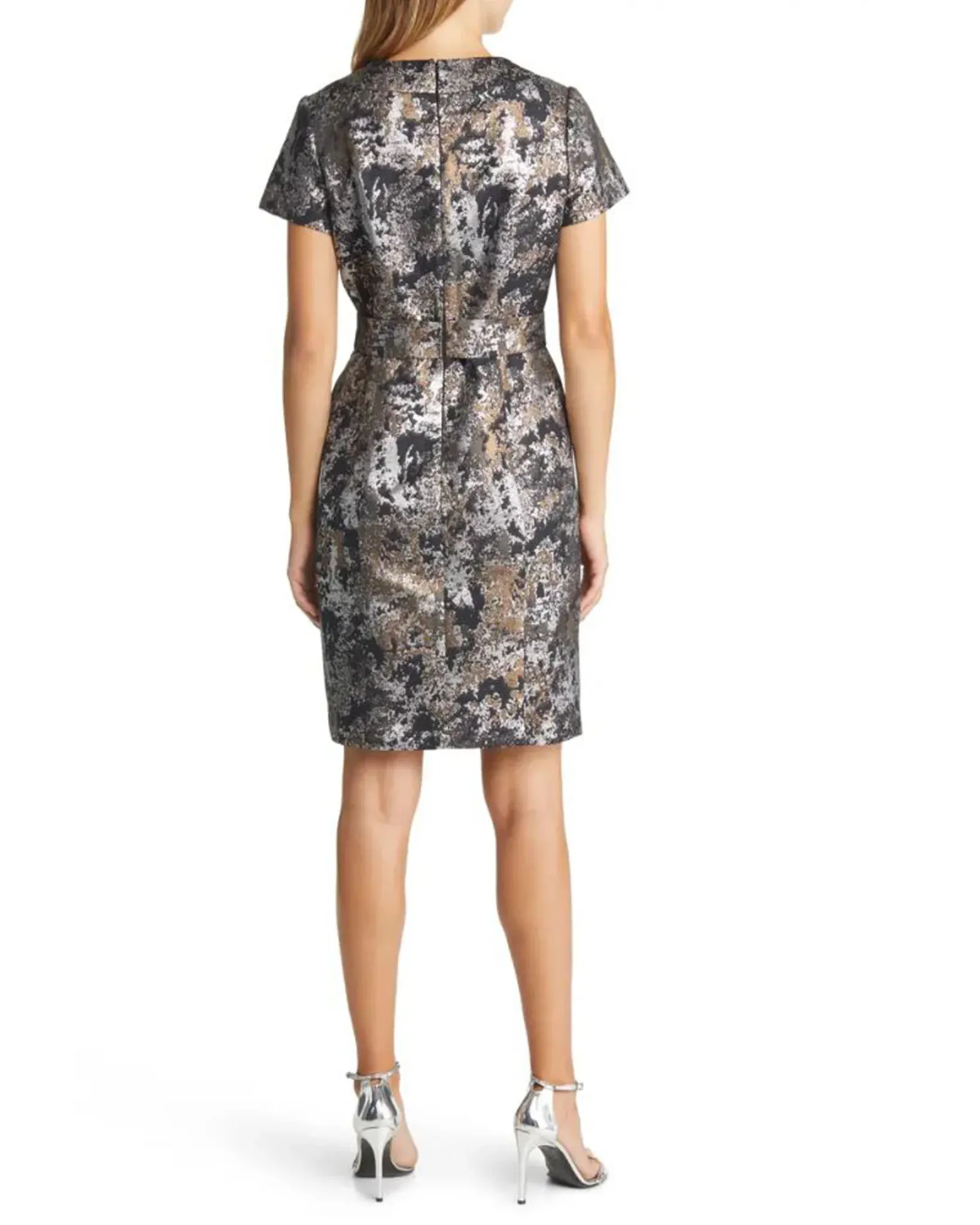 Shani Jacquard Bow Detail Dress S2202 sold by Terry costa product image thumbnail 2