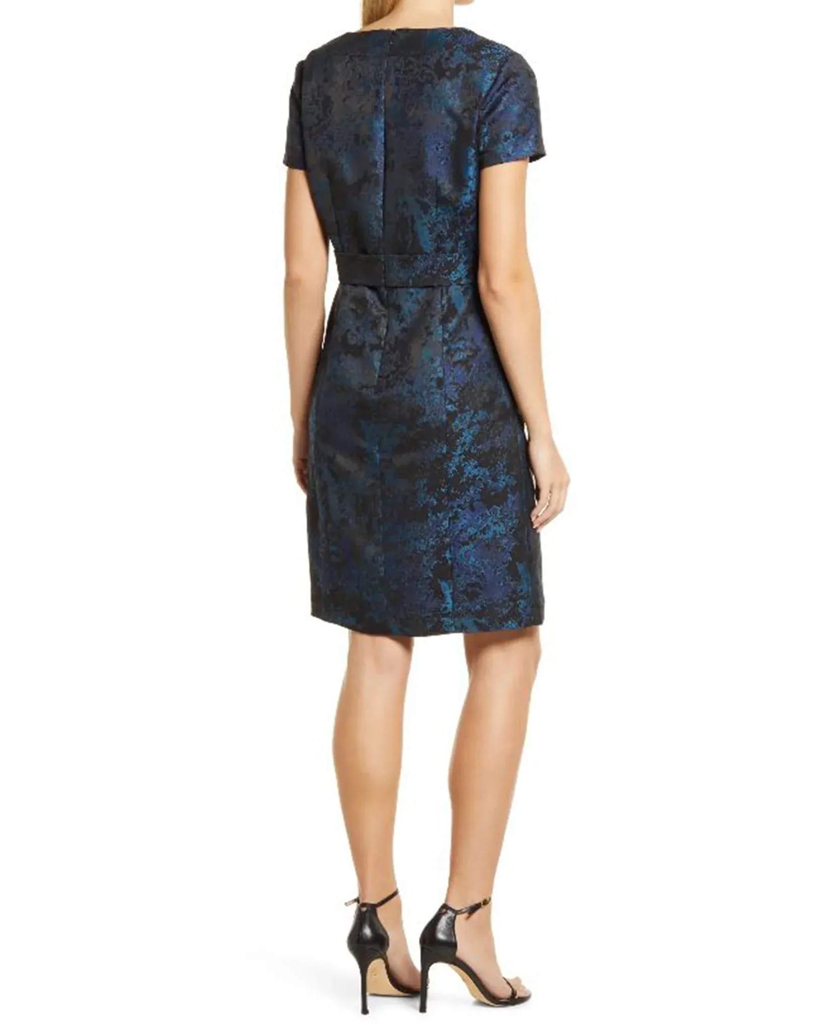 Shani Jacquard Bow Detail Dress S2202 sold by Terry costa product image thumbnail 4