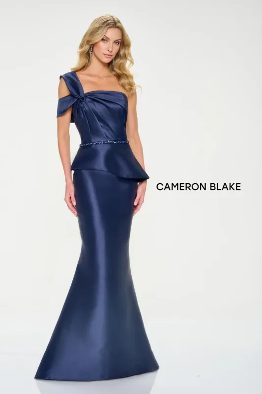 Cameron Blake One Shoulder Peplum Evening Dress CB207 sold by Terry costa
