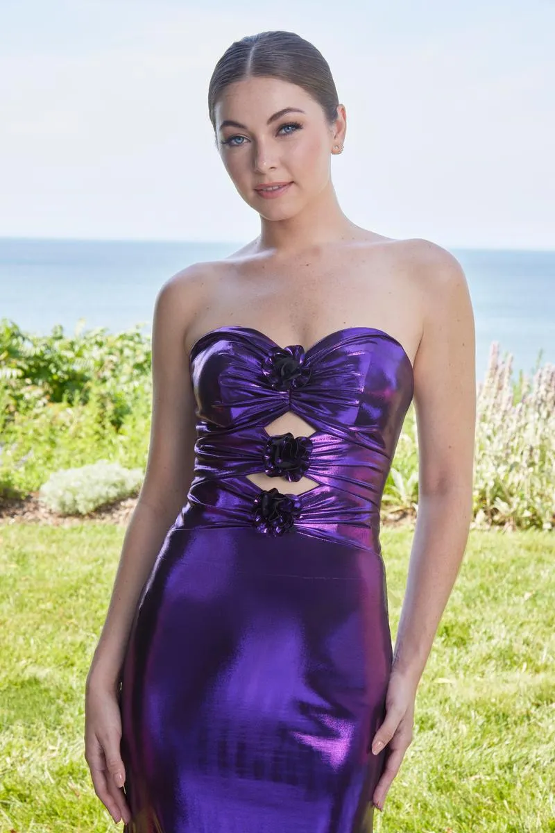 Morilee Prom Rosette Cut Out Prom Dress 49126 sold by Terry costa product image thumbnail 3
