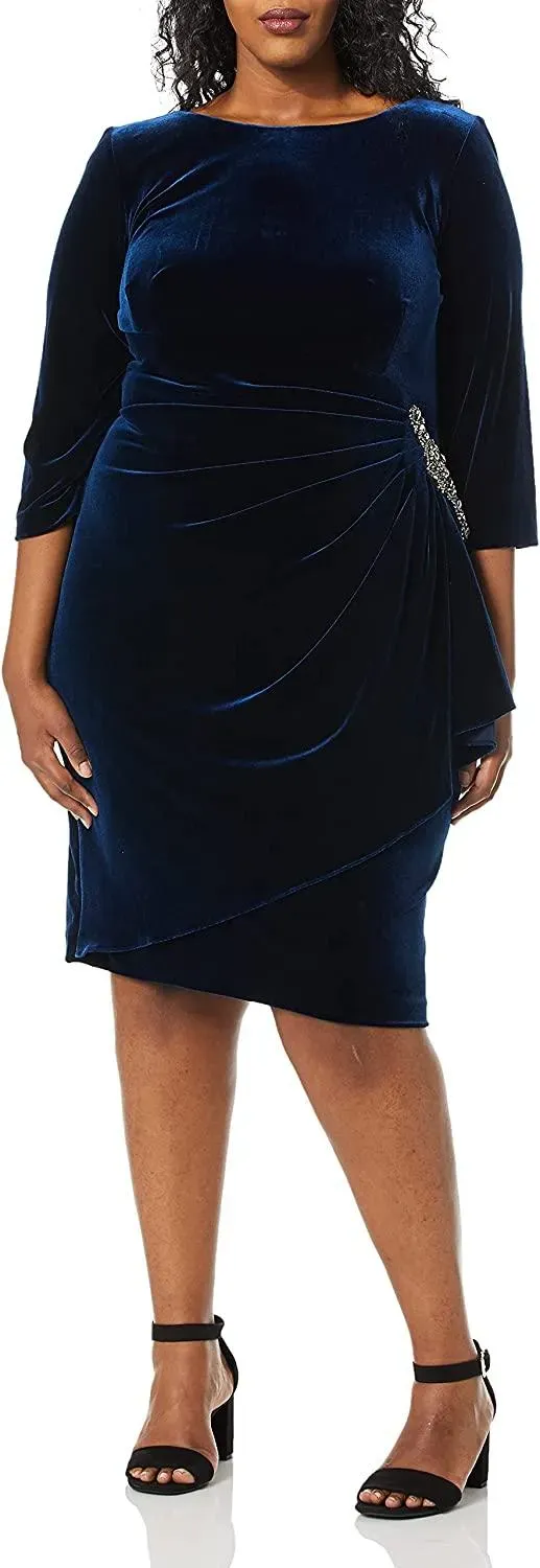 Alex Evenings Velvet Cocktail Dress 4915267 sold by Terry costa product image thumbnail 3