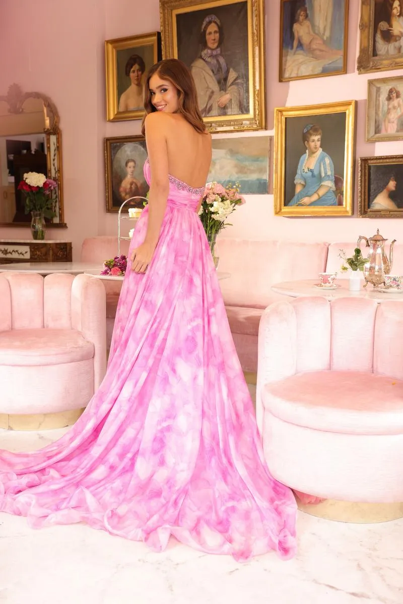 Ava Presley Plunging Strapless Prom Dress 40116 sold by Terry costa product image thumbnail 2