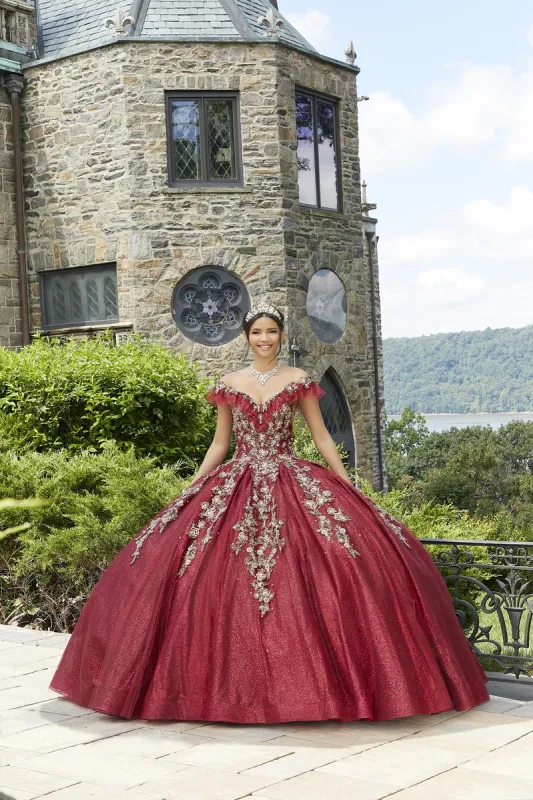 Vizcaya by Morilee Crystal Beaded Quince Dress 89342 made by Mori Lee