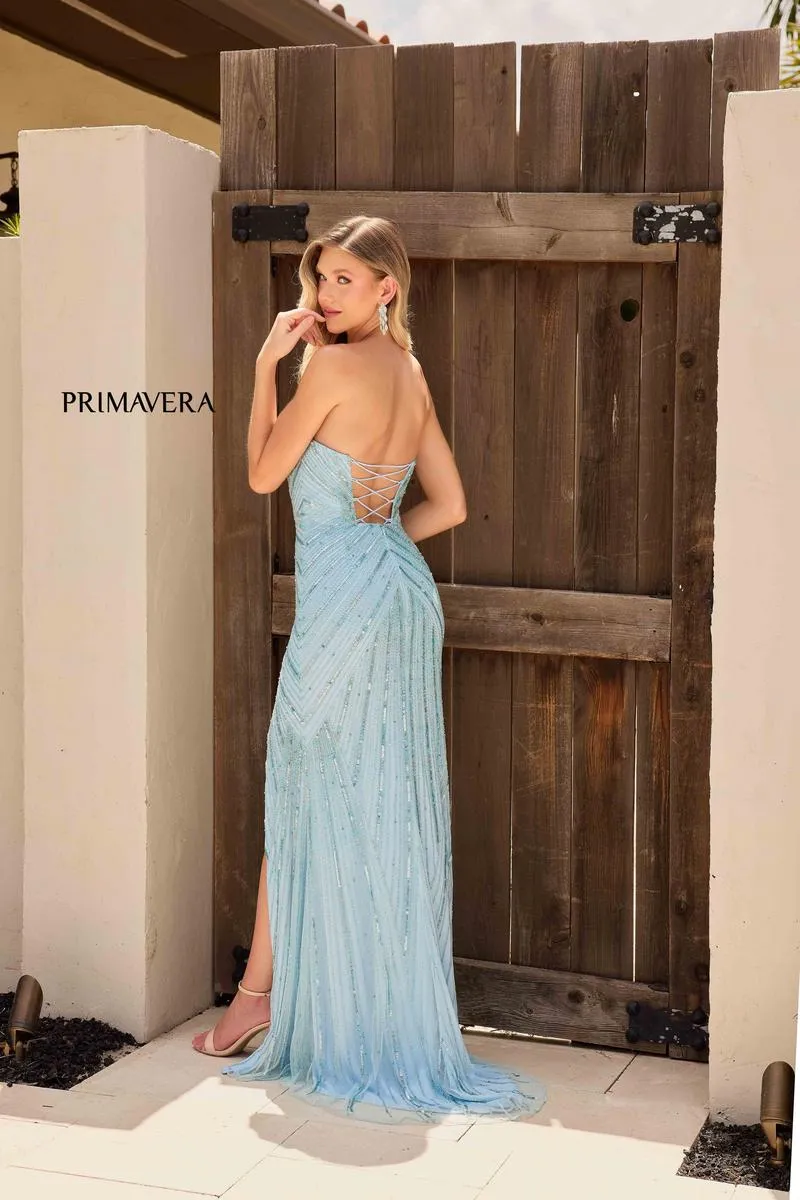 Primavera Couture Strapless Keyhole Long Prom Dress 4309 sold by Terry costa product image thumbnail 4