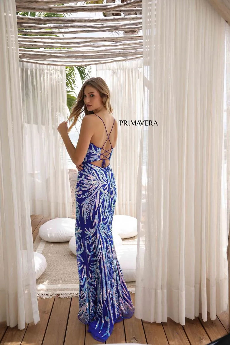 Primavera Couture Scoop Neck Beaded Long Prom Dress 4362 sold by Terry costa product image thumbnail 4