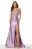 Sherri Hill Illusion Halter Prom Dress 57085 sold by Terry costa