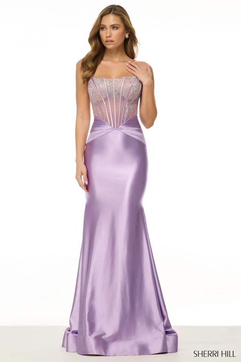 Sherri Hill Exposed Boning Prom Dress 57071 sold by Terry costa