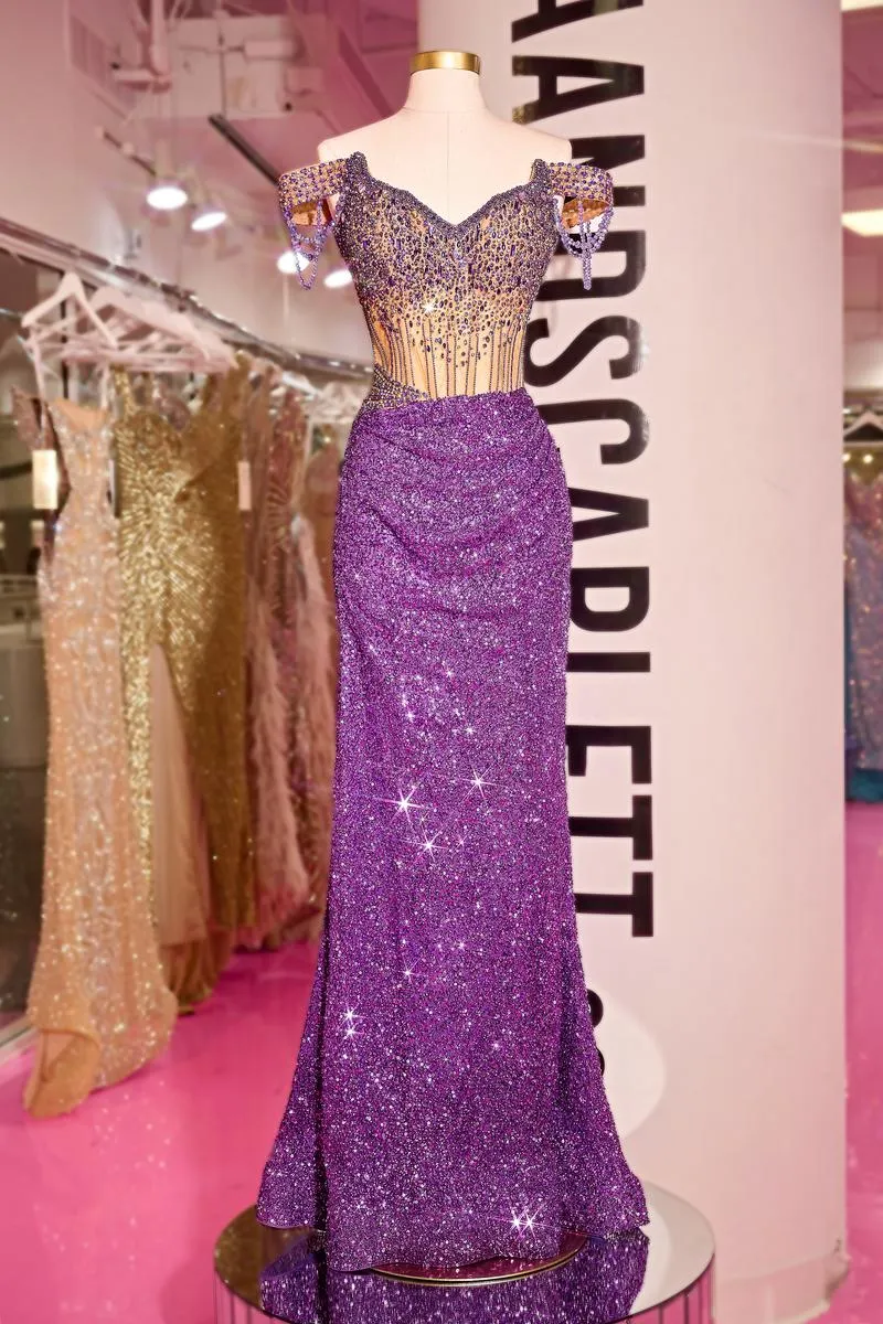 Portia and Scarlett Couture Dress PS24880C sold by Terry costa product image thumbnail 4