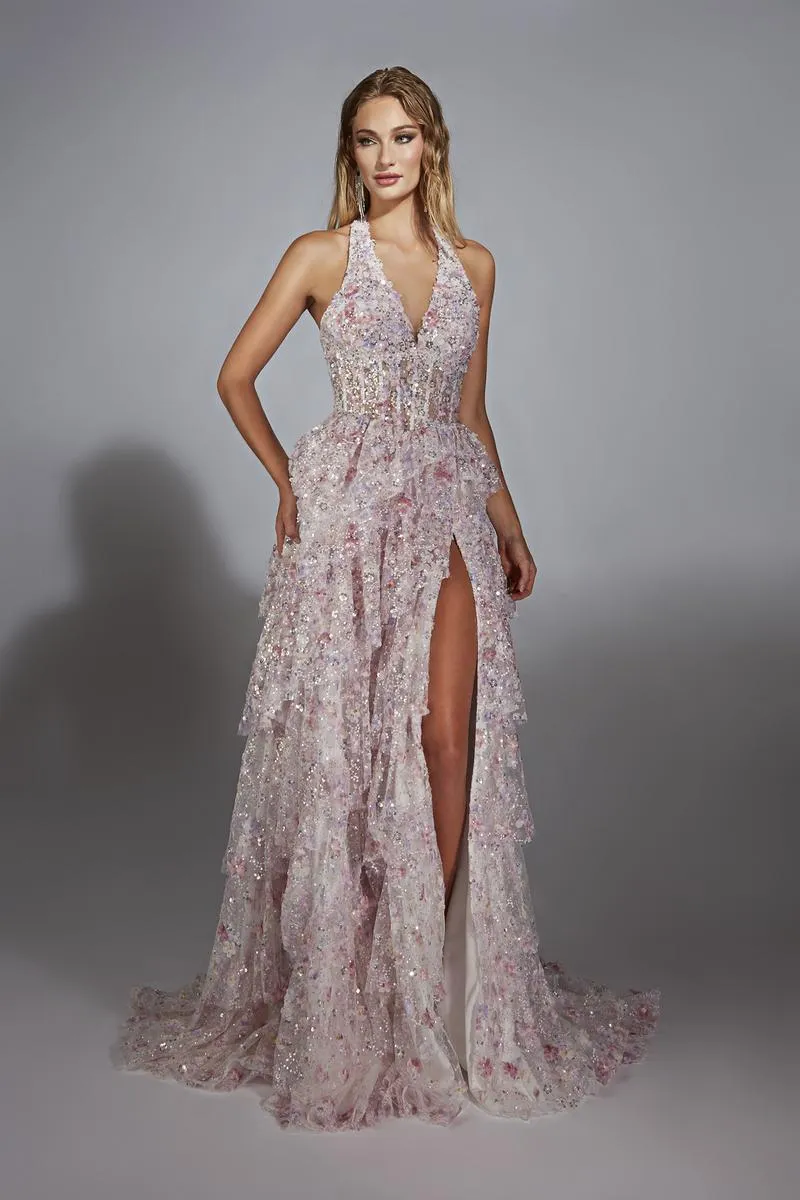 Alyce Prom Dress 61740 sold by Terry costa product image thumbnail 3