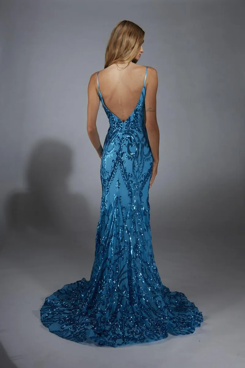 Alyce Prom Dress 61852 sold by Terry costa product image thumbnail 2