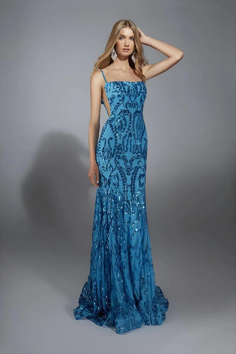 Alyce Prom Dress 61852 sold by Terry costa product image thumbnail 3