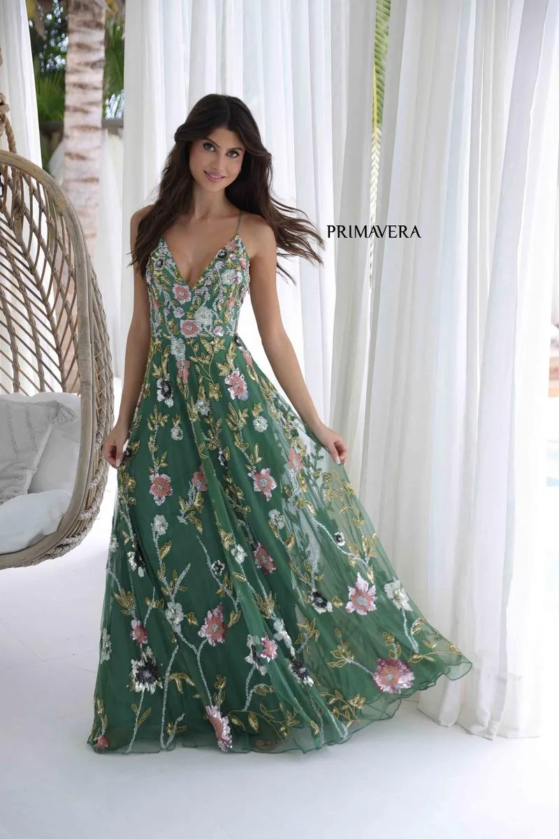 Primavera Couture Long Dress 4378 sold by Terry costa