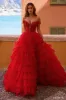 Sherri Hill Lace Corset Ruffle Prom Dress 57120 sold by Terry costa