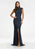 AshleyLauren Cap Sleeve Beaded Prom Dress 1624 - B sold by Terry costa