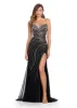 ASHLEYlauren Hotfix Strapless Prom Dress 11867 sold by Terry costa