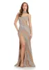 ASHLEYlauren Glam Beaded Choker Prom Dress 12001 sold by Terry costa