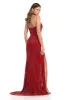 ASHLEYlauren Glam Beaded Choker Prom Dress 12001 sold by Terry costa