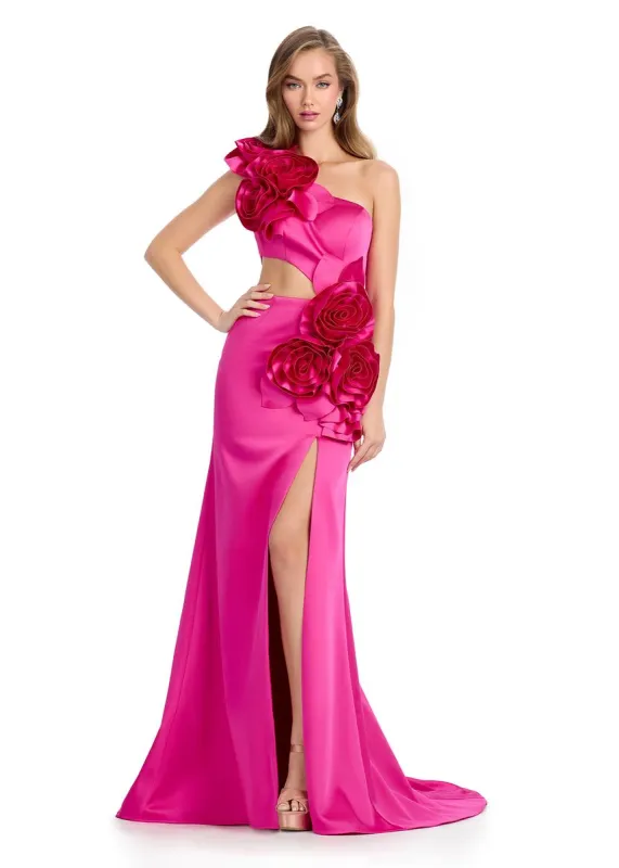 ASHLEYlauren Dress 3D Floral Cut Out Prom Dress 12015 sold by Terry costa