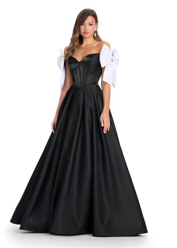 ASHLEYlauren Corset Bow Prom Dress 11871 sold by Terry costa