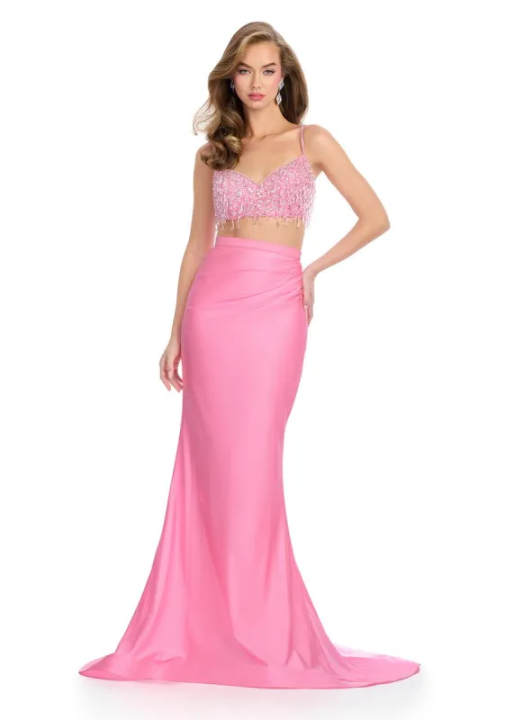 ASHLEYlauren Two Piece Bustier Prom Dress 11924 made by ASHLEYlauren