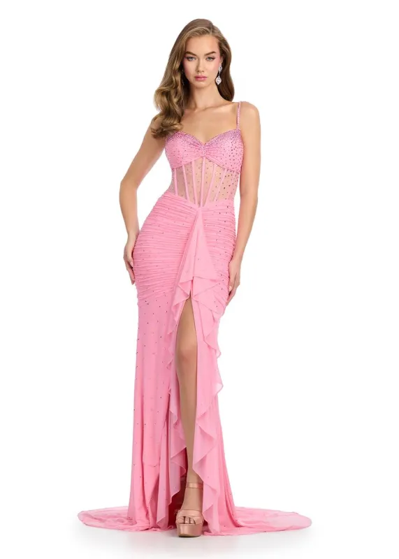 ASHLEYlauren Bustier Corset Prom Dress 11930 sold by Terry costa