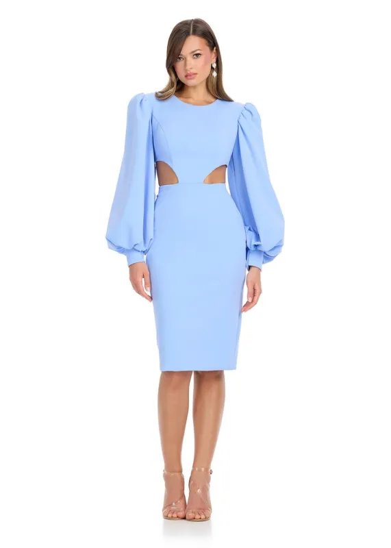 ASHLEYlauren Balloon Sleeve Cocktail Interview Dress 4811 sold by Terry costa