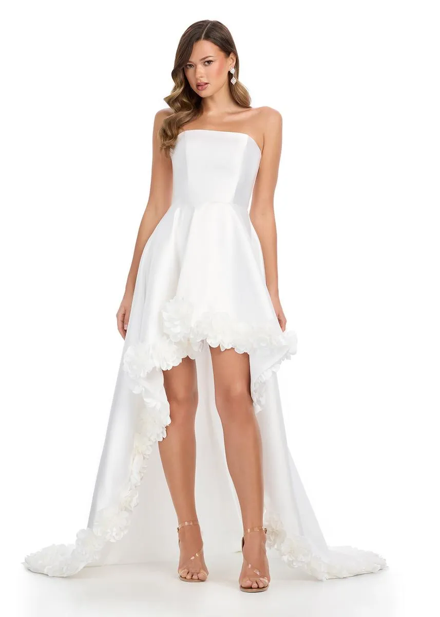 ASHLEYlauren High Low 3D Floral Prom Dress 11970 sold by Terry costa