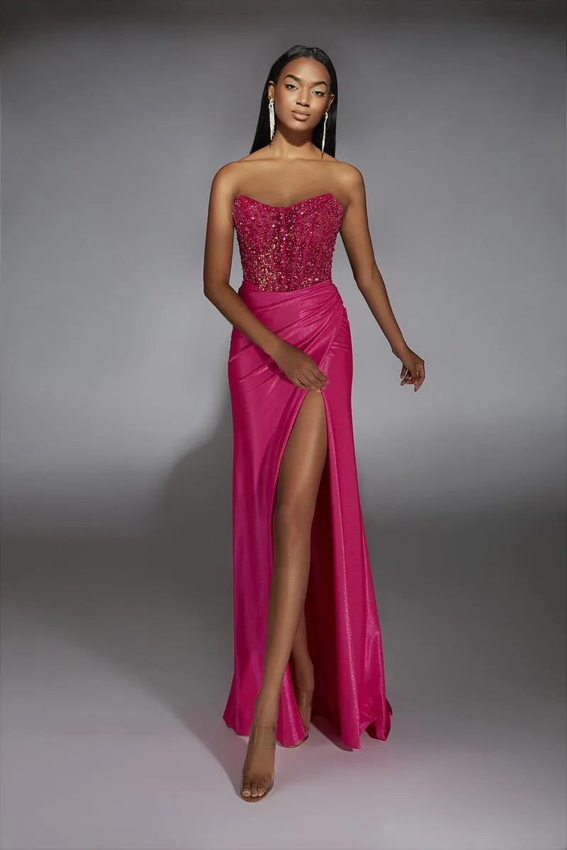 Alyce Prom Dress 61844 sold by Terry costa product image thumbnail 3