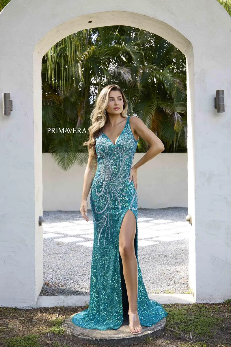 Primavera Couture Long Dress 4333 sold by Terry costa