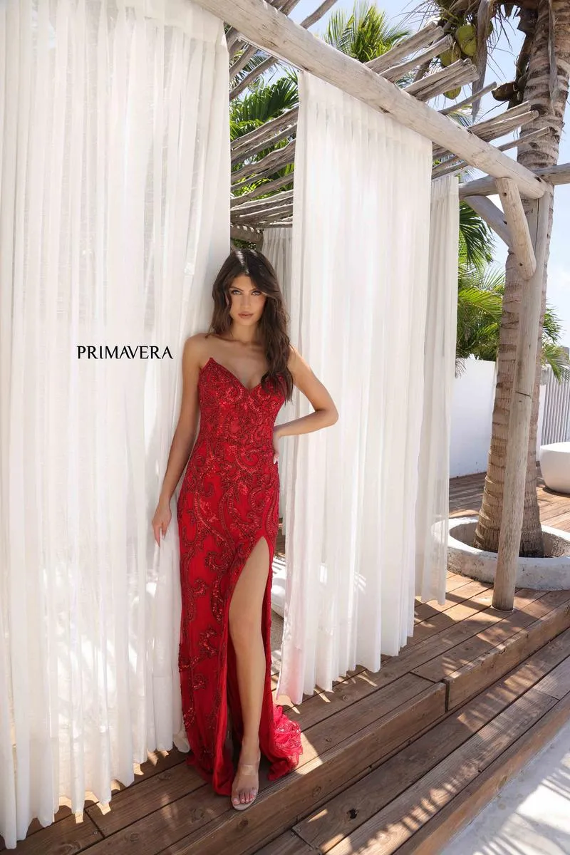 Primavera Couture Long Dress 4356 sold by Terry costa