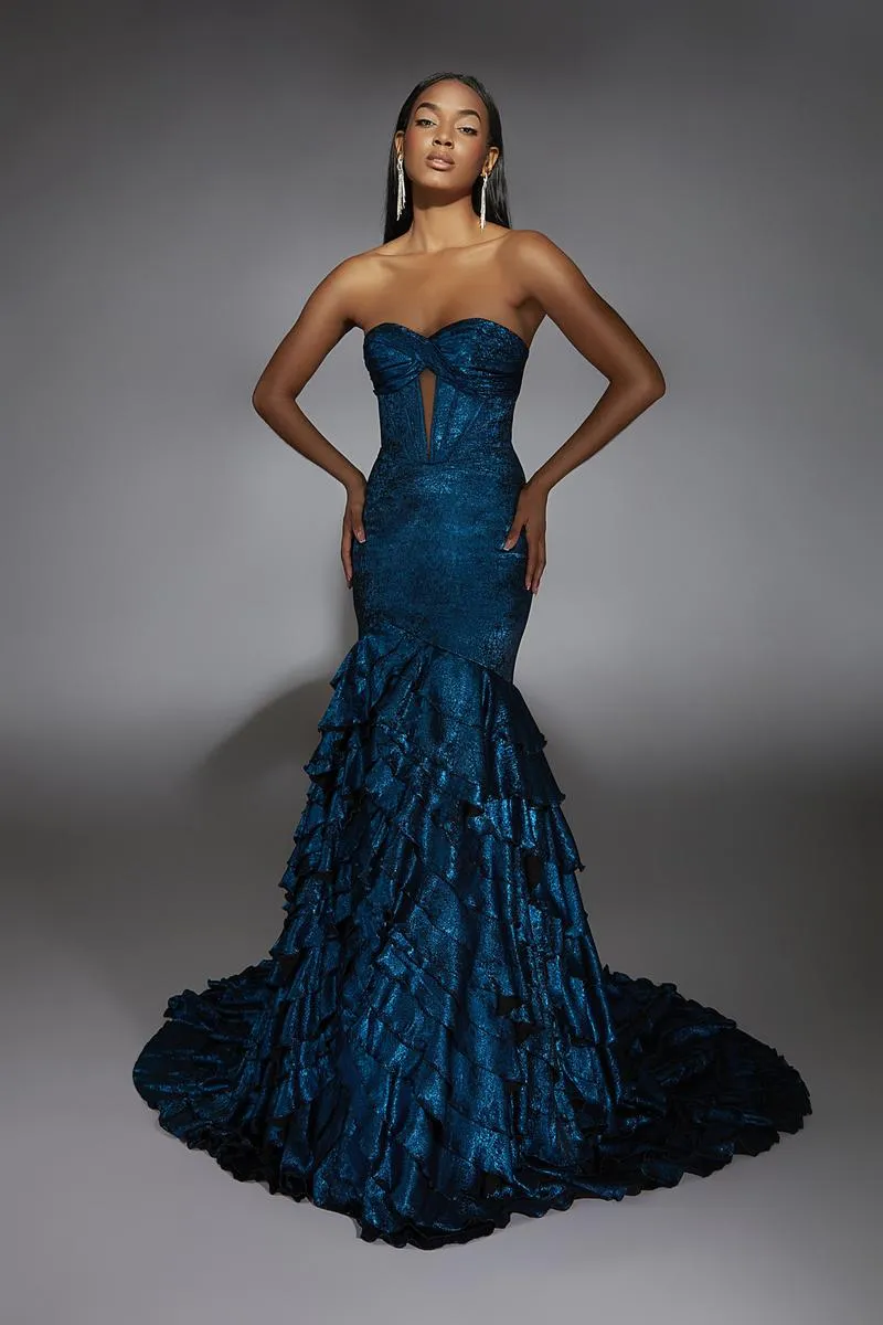 Alyce Prom Dress 61782 sold by Terry costa product image thumbnail 3