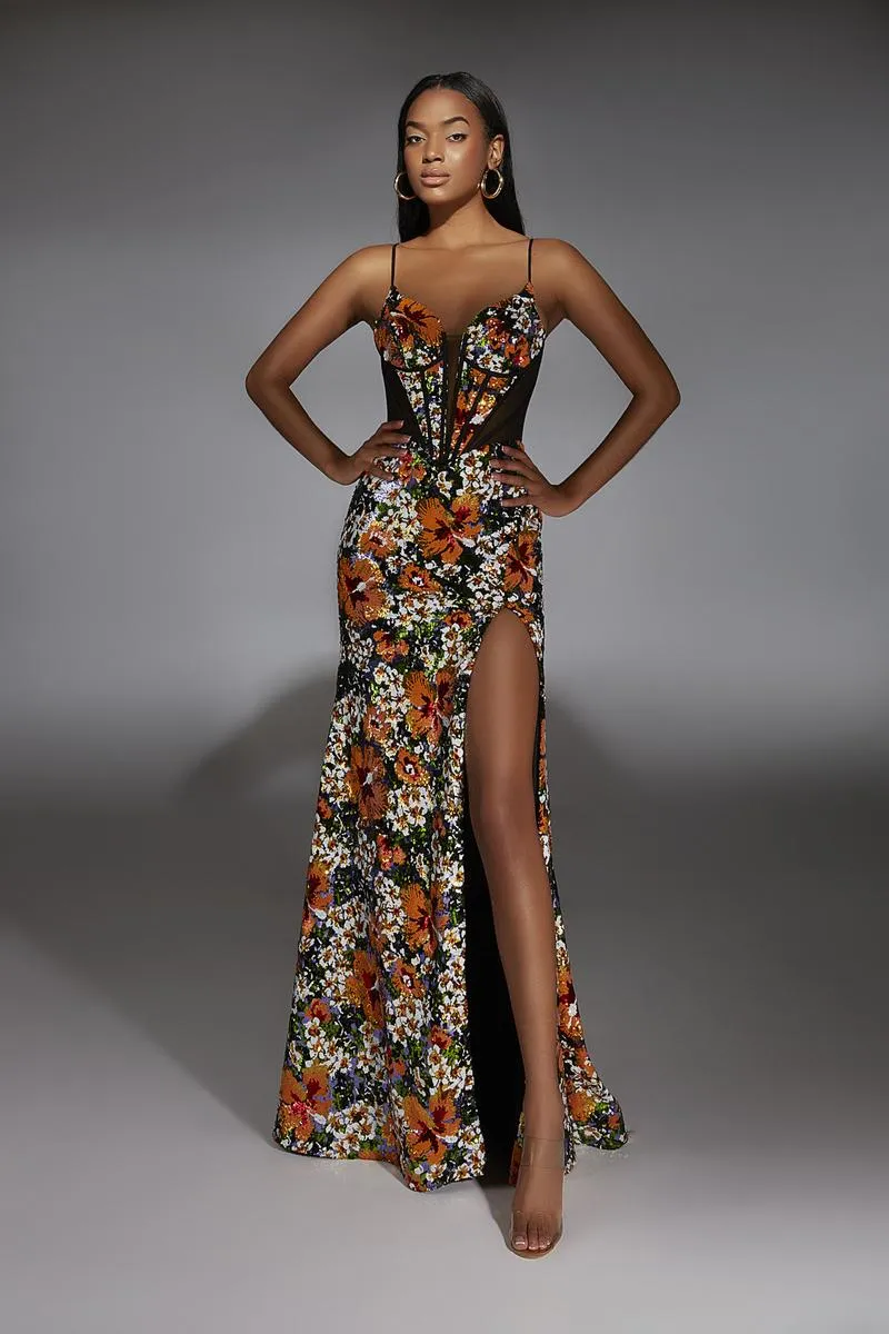 Alyce Prom Dress 61809 sold by Terry costa product image thumbnail 3