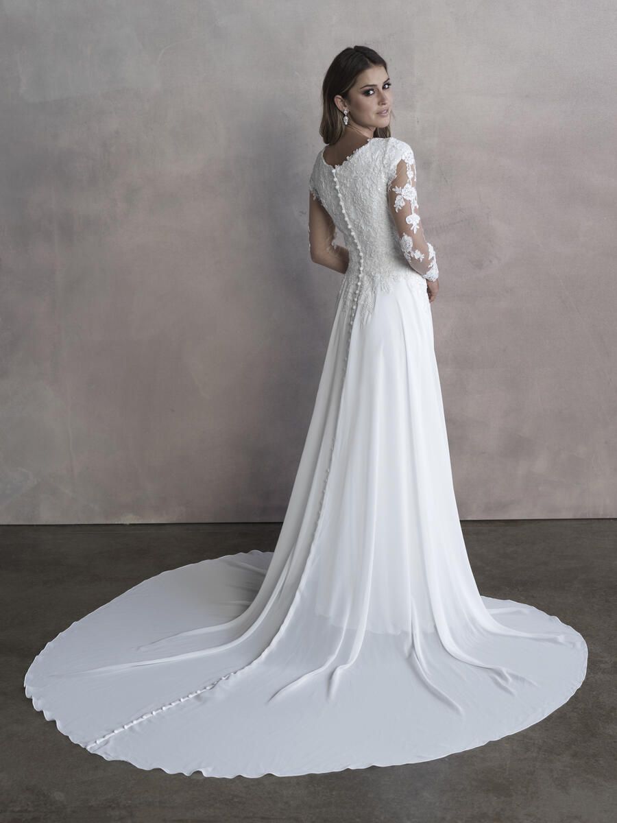 Allure Bridals Modest Dress M663 sold by Terry costa product image thumbnail 2