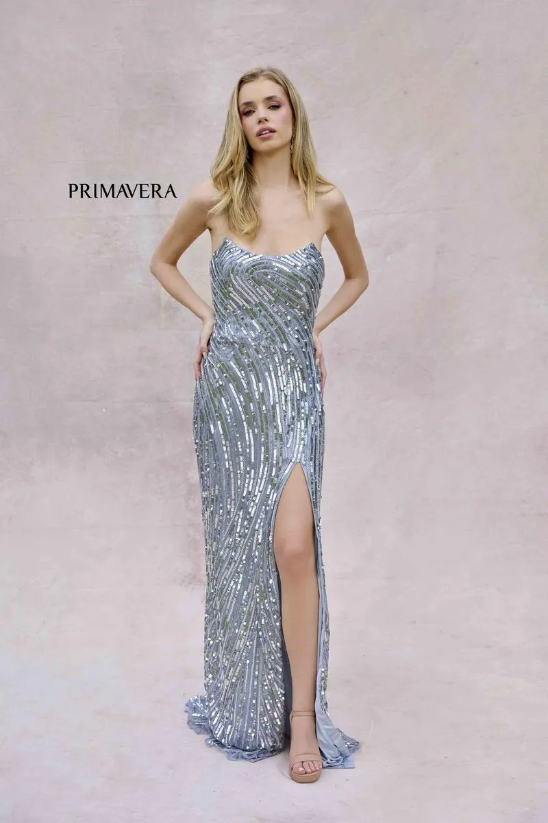 Primavera Couture Long Dress 4376 sold by Terry costa product image thumbnail 5