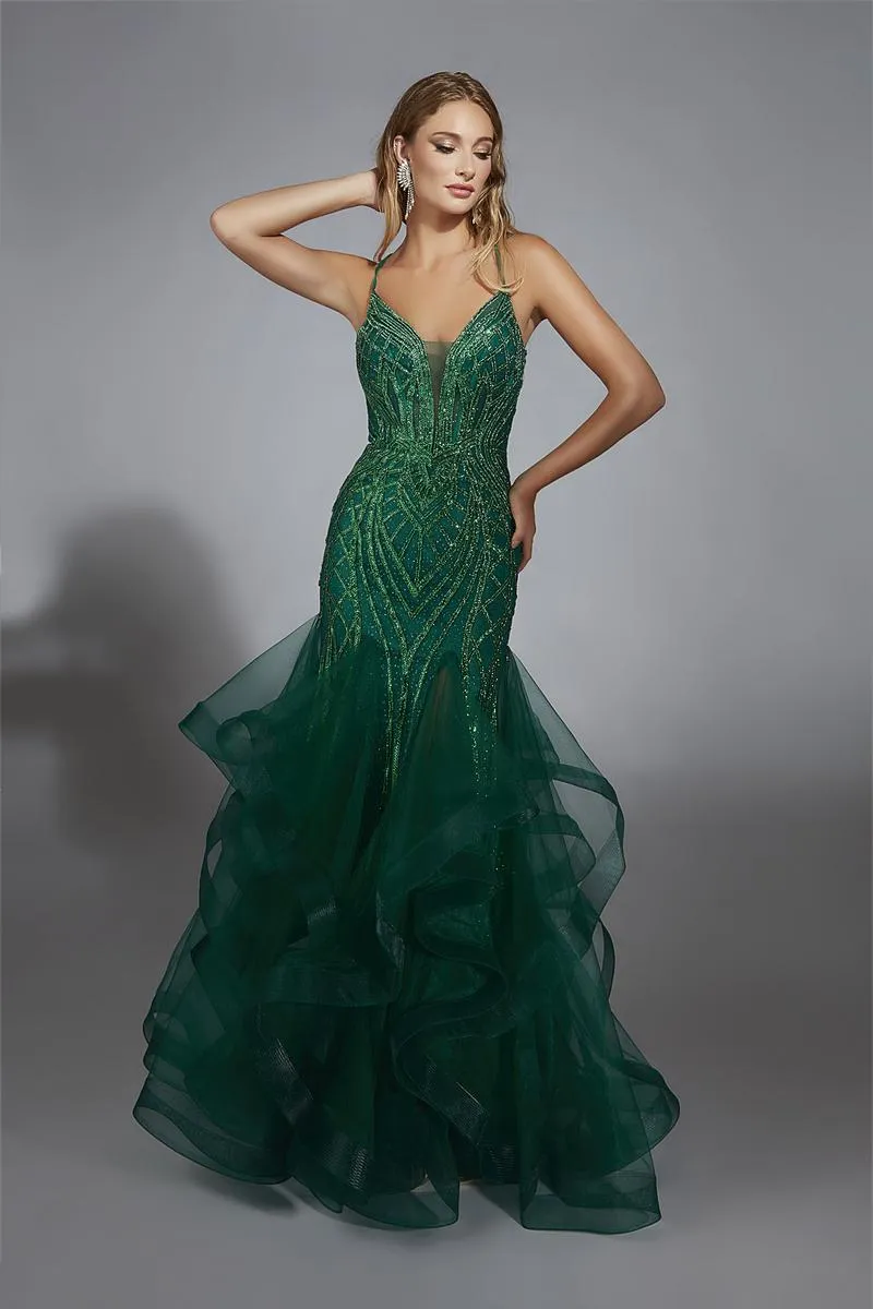 Alyce Prom Dress 61818 sold by Terry costa product image thumbnail 3