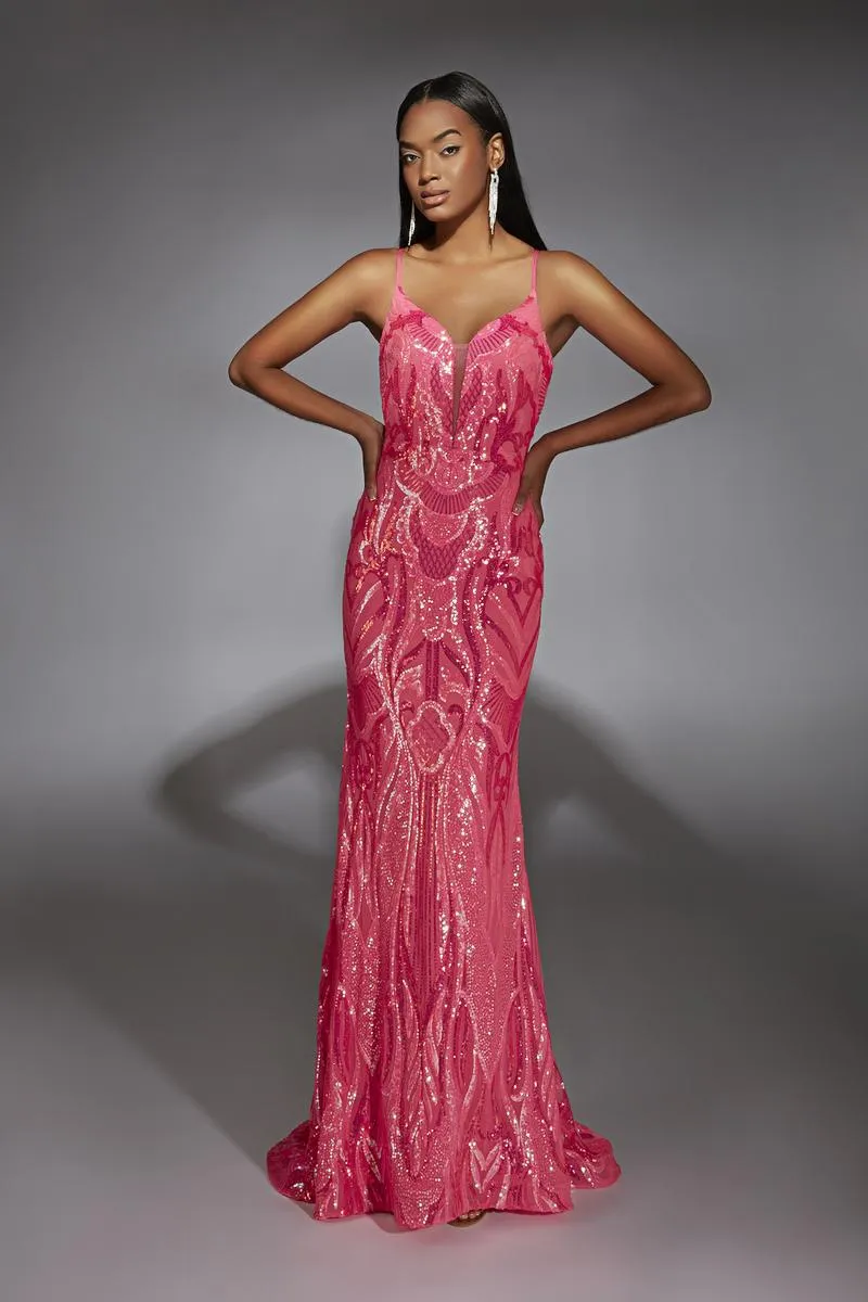 Alyce Prom Dress 61930 sold by Terry costa product image thumbnail 3