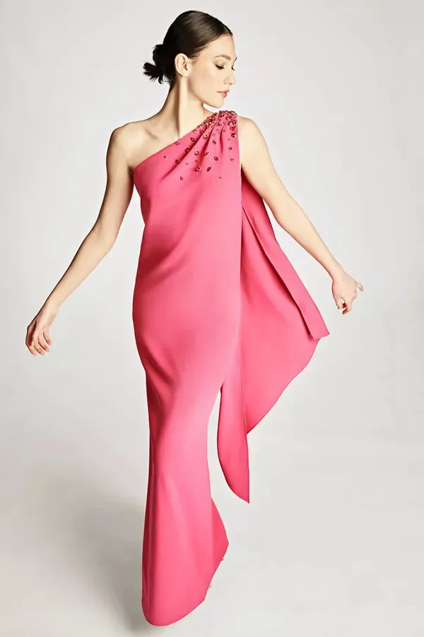 Sachin & Babi "Leslie" One Shoulder Gown sold by Terry costa product image thumbnail 5