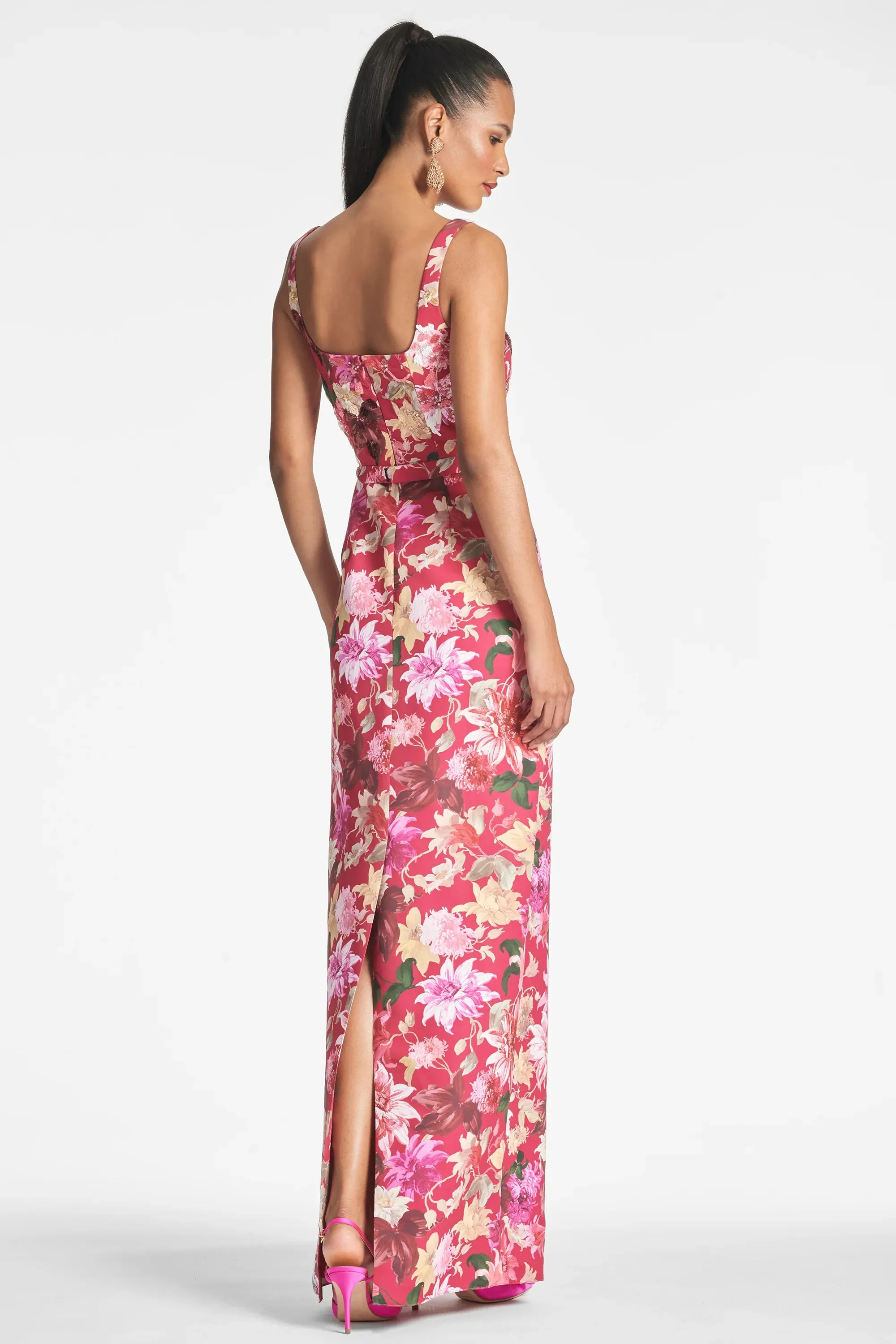 Sachin & Babi "Lana" Fitted Floral Gown sold by Terry costa product image thumbnail 4