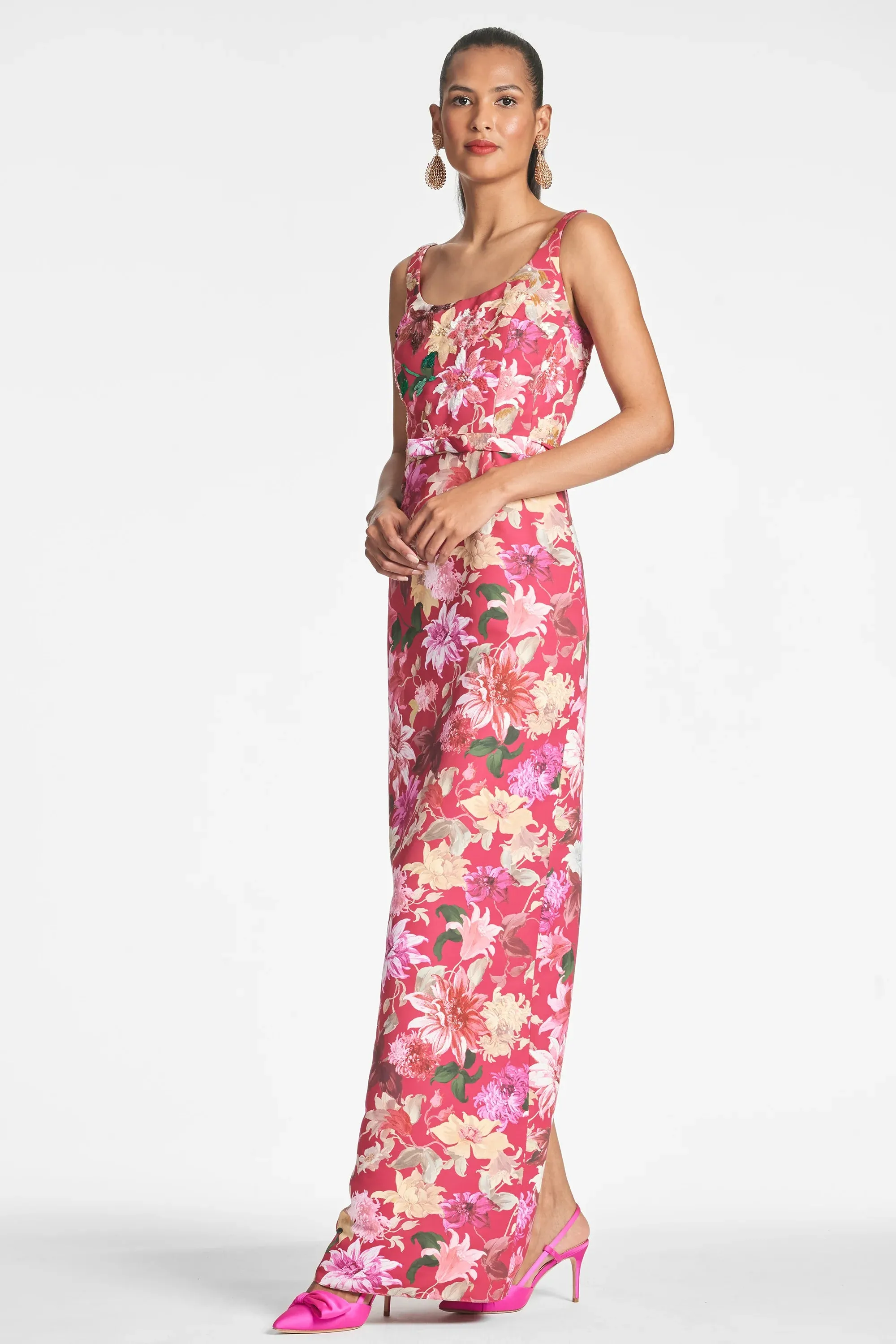 Sachin & Babi "Lana" Fitted Floral Gown sold by Terry costa product image thumbnail 5