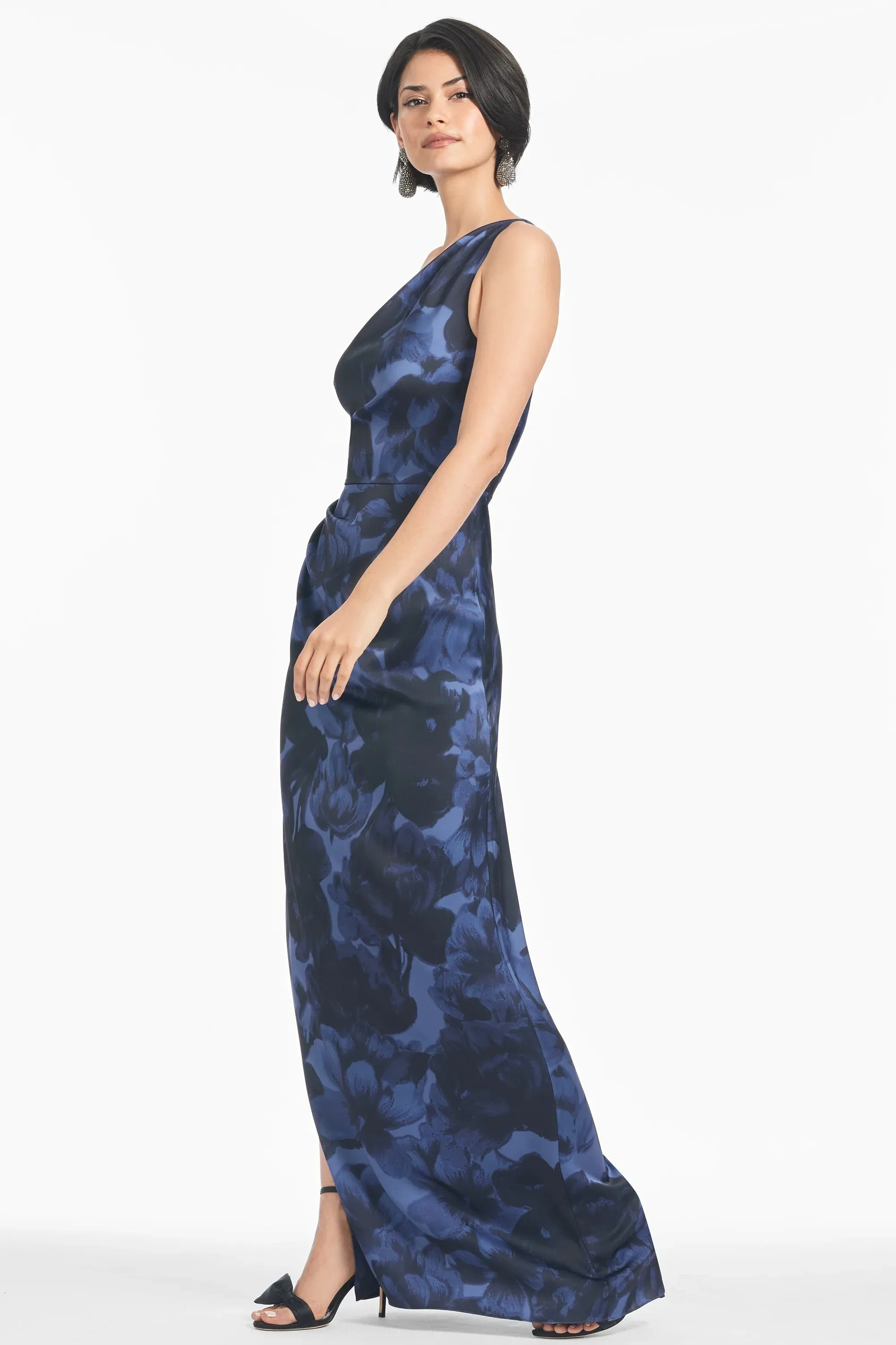 Sachin & Babi "Delancy" Floral One Shoulder Gown sold by Terry costa product image thumbnail 5