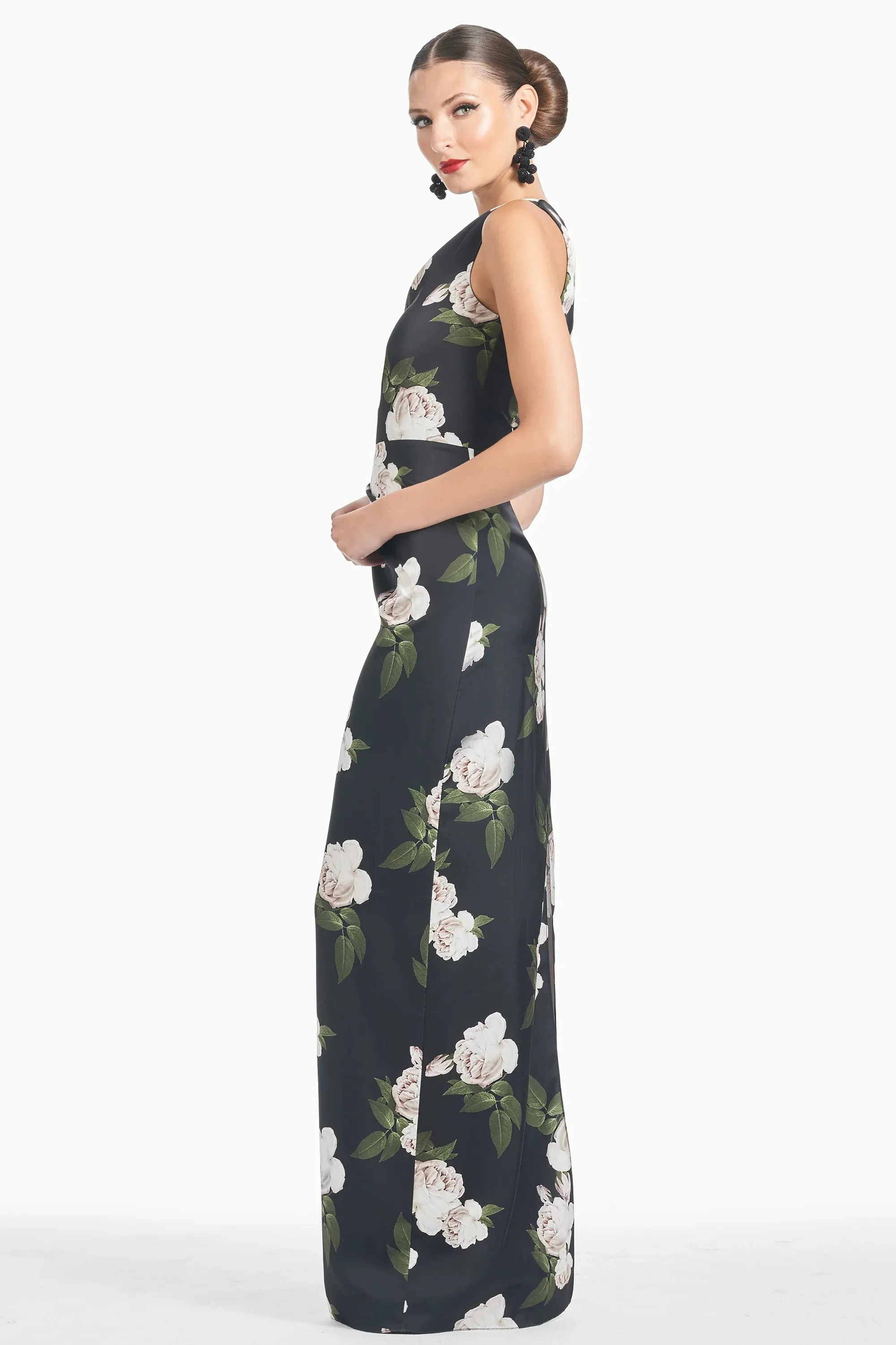 Sachin & Babi "Delancy" Floral One Shoulder Gown sold by Terry costa product image thumbnail 2