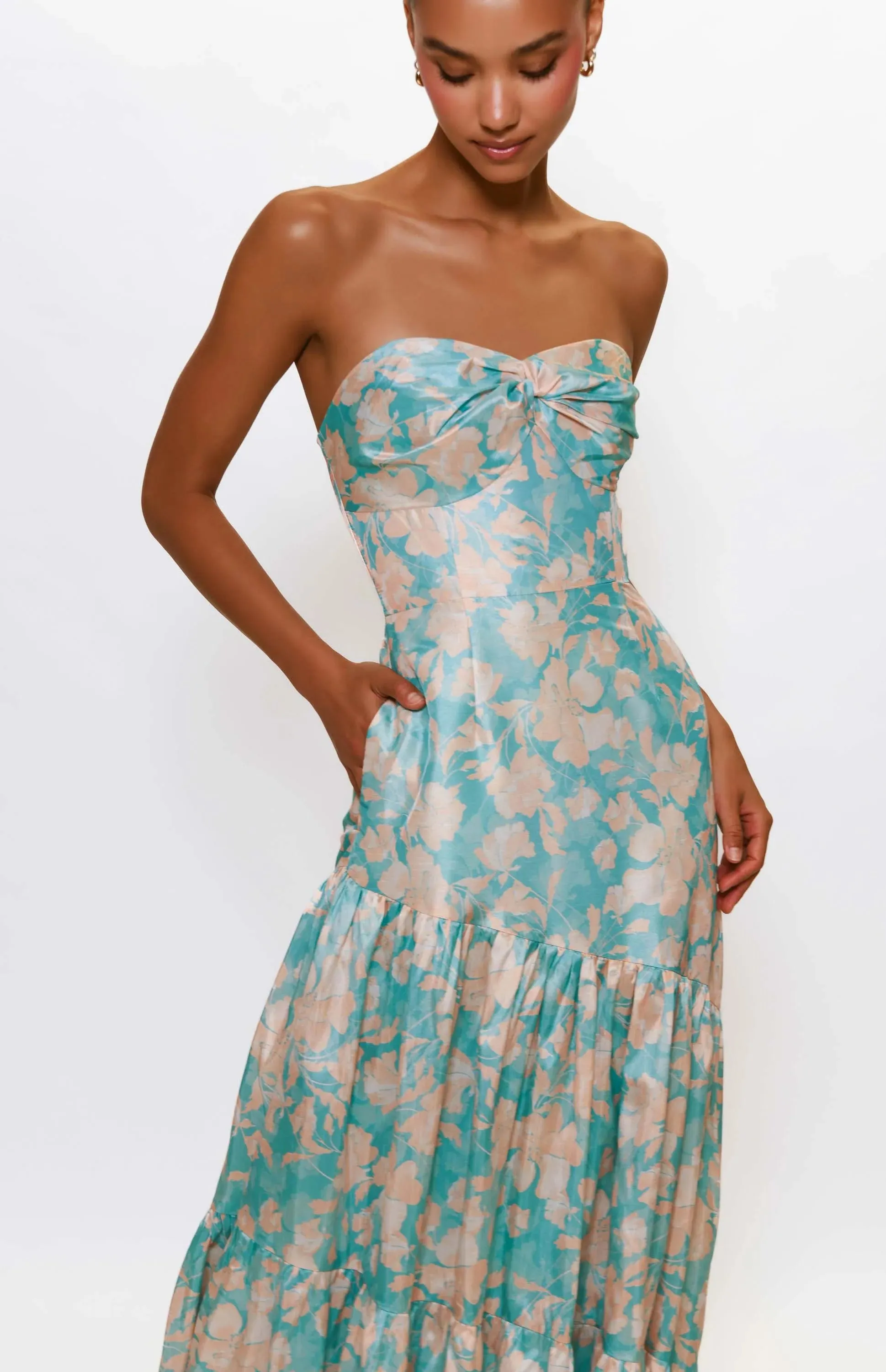Hutch "Phoebe" Strapless Floral Dress 11316 sold by Terry costa product image thumbnail 3