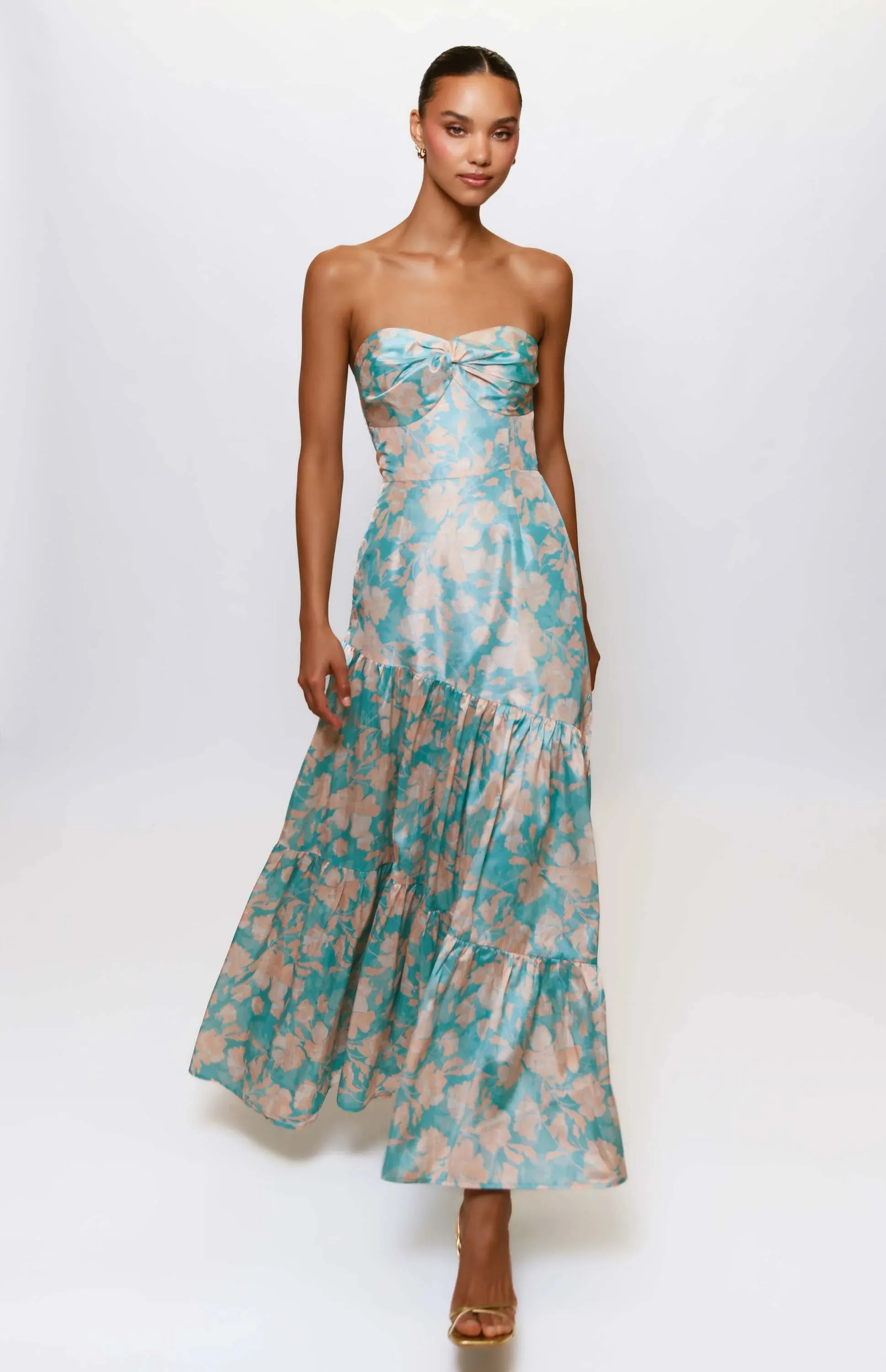 Hutch "Phoebe" Strapless Floral Dress 11316 sold by Terry costa product image thumbnail 4